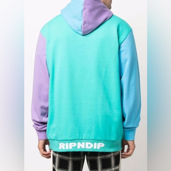 Ripndip Blue and Purple Hoodie with Cat and Alien sz L/XL - Picture 14 of 16